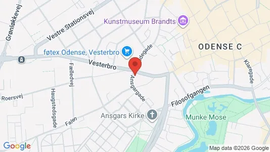 Kontorlokaler til leje i Odense C - Foto fra Google Street View
