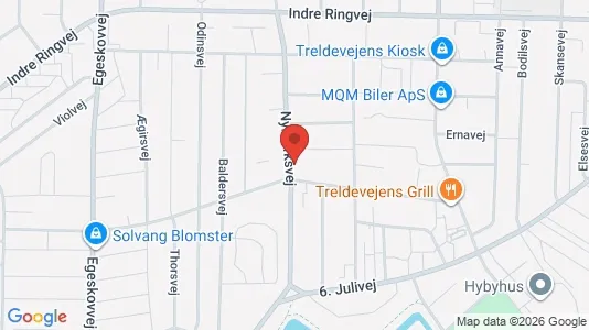 Erhvervslokaler til leje i Fredericia - kort over placeringen