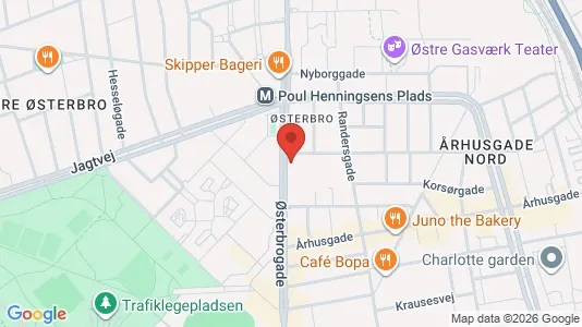 Erhvervslokaler til leje i Østerbro - Foto fra Google Street View
