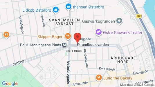 Erhvervslokaler til leje i Østerbro - Foto fra Google Street View