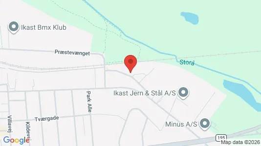 Erhvervslokaler til leje i Ikast - kort over placeringen