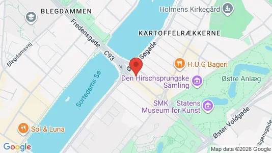 Erhvervslokaler til leje i København K - kort over placeringen