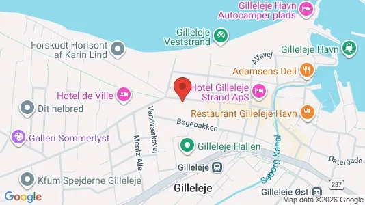 Erhvervslokaler til leje i Gilleleje - Foto fra Google Street View