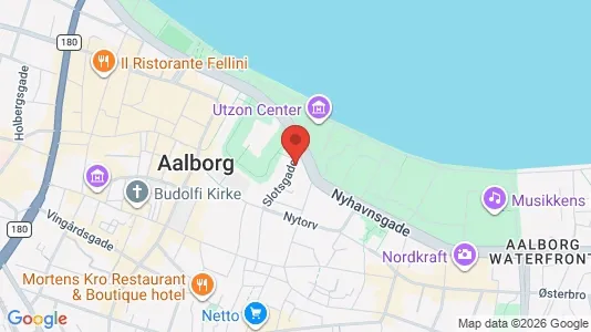 Erhvervslokaler til leje i Aalborg Centrum - kort over placeringen