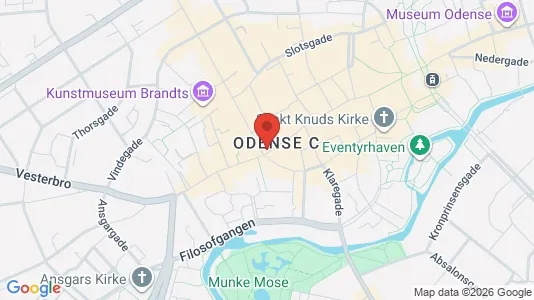 Erhvervslokaler til leje i Odense C - Foto fra Google Street View