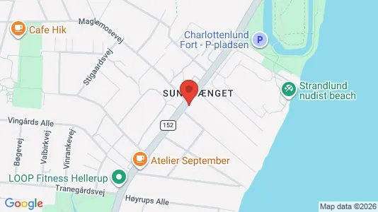 Erhvervslokaler til leje i Hellerup - kort over placeringen