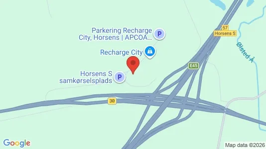 Erhvervslokaler til leje i Horsens - kort over placeringen