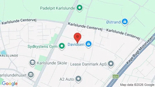 Erhvervslokaler til leje i Karlslunde - kort over placeringen
