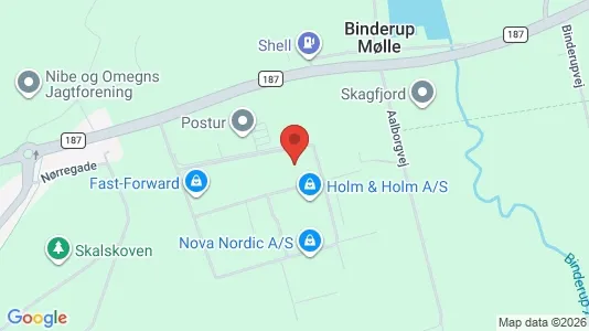 Erhvervslokaler til leje i Nibe - Foto fra Google Street View