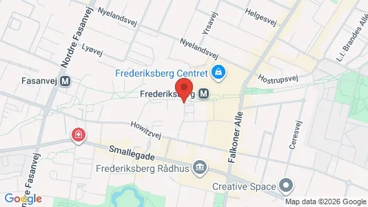 Erhvervslokaler til leje i Frederiksberg - Foto fra Google Street View