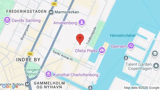 Erhvervslokaler til leje i København K - kort over placeringen