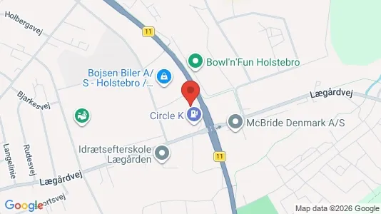 Erhvervslokaler til leje i Holstebro - Foto fra Google Street View