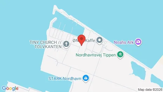 Erhvervslokaler til leje i Nordhavn - kort over placeringen