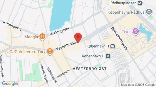 Erhvervslokaler til leje i Vesterbro - Foto fra Google Street View