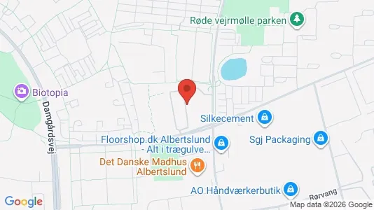 Erhvervslokaler til leje i Albertslund - kort over placeringen