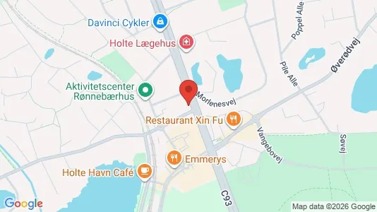 Erhvervslokaler til leje i Holte - kort over placeringen