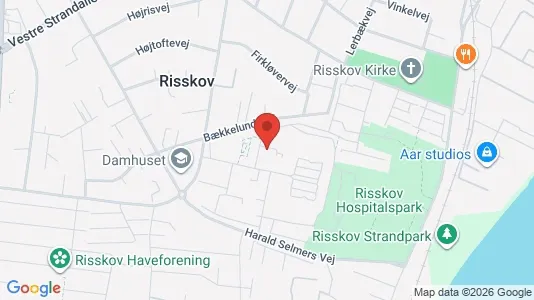 Erhvervslokaler til leje i Risskov - kort over placeringen