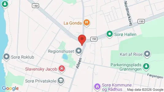 Erhvervslokaler til leje i Sorø - Foto fra Google Street View