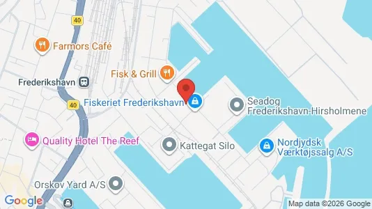 Erhvervslokaler til leje i Frederikshavn - kort over placeringen