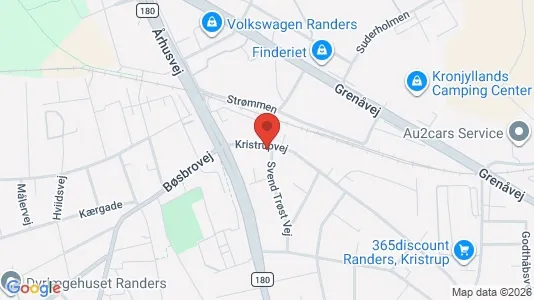 Erhvervslokaler til leje i Randers SØ - Foto fra Google Street View