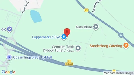 Erhvervslokaler til leje i Sønderborg - kort over placeringen