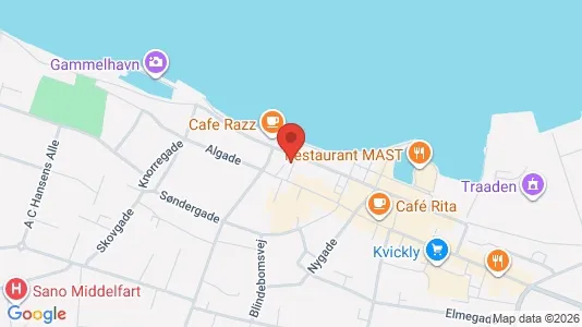 Erhvervslokaler til leje i Middelfart - kort over placeringen