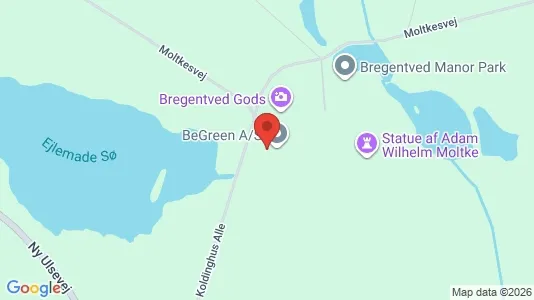 Erhvervslokaler til leje i Haslev - kort over placeringen