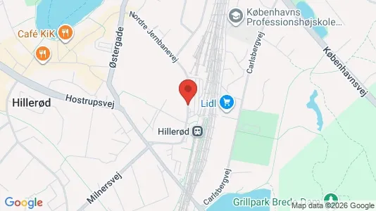 Erhvervslokaler til leje i Hillerød - Foto fra Google Street View