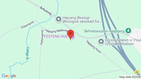 Erhvervslokaler til leje i Rødkærsbro - kort over placeringen