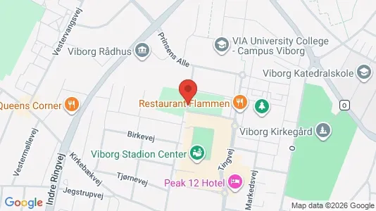 Erhvervslokaler til leje i Viborg - kort over placeringen