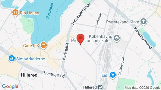 Erhvervslokaler til leje i Hillerød - Foto fra Google Street View