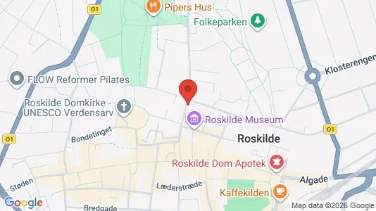 Erhvervslokaler til leje i Roskilde - kort over placeringen