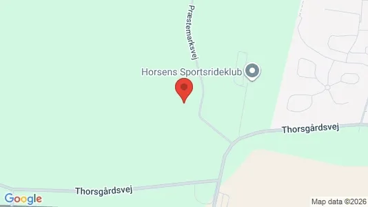 Erhvervslokaler til leje i Horsens - kort over placeringen