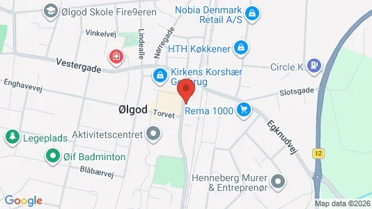 Erhvervslokaler til leje i Ølgod - Foto fra Google Street View