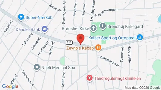 Erhvervslokaler til leje i Brønshøj - Foto fra Google Street View