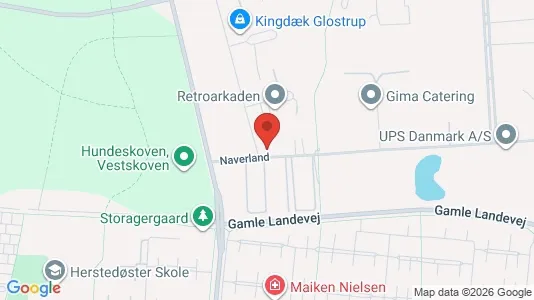 Erhvervslokaler til leje i Glostrup - kort over placeringen