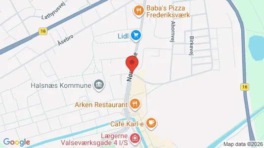 Erhvervslokaler til leje i Frederiksværk - Foto fra Google Street View