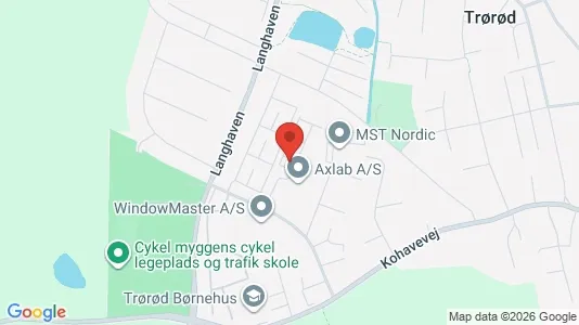 Erhvervslokaler til leje i Vedbæk - kort over placeringen