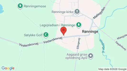 Erhvervslokaler til leje i Langeskov - kort over placeringen