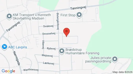 Erhvervslokaler til leje i Brædstrup - Foto fra Google Street View