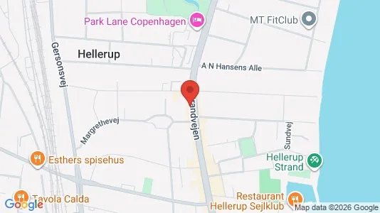 Erhvervslokaler til leje i Hellerup - kort over placeringen