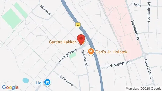 Erhvervslokaler til leje i Holbæk - Foto fra Google Street View