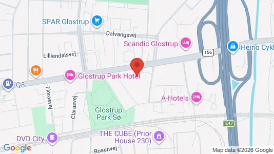 Erhvervslokaler til leje i Glostrup - kort over placeringen
