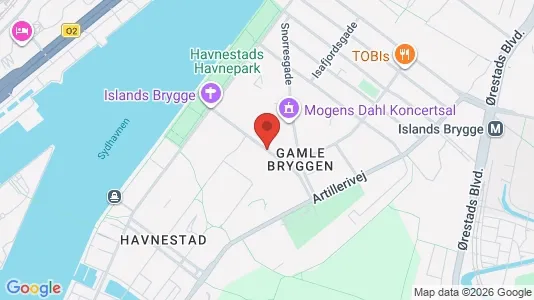 Erhvervslokaler til leje i København S - kort over placeringen