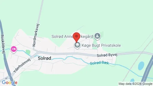 Erhvervslokaler til leje i Solrød Strand - kort over placeringen