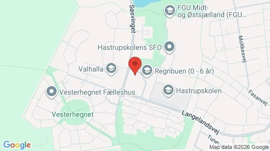 Erhvervslokaler til leje i Køge - kort over placeringen