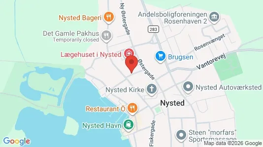 Erhvervslokaler til leje i Nysted - Foto fra Google Street View