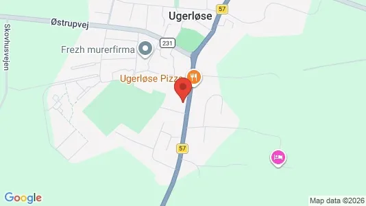 Erhvervslokaler til leje i Ugerløse - Foto fra Google Street View