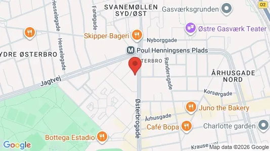 Erhvervslokaler til leje i Østerbro - Foto fra Google Street View
