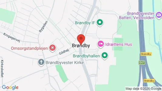 Erhvervslokaler til leje i Brøndby - Foto fra Google Street View